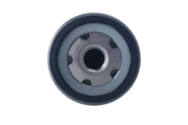 istock oil filter for a car motor, top view, isolated on white 1254420695
