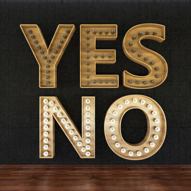 istock Yes and No Bulb Sign 1254420701