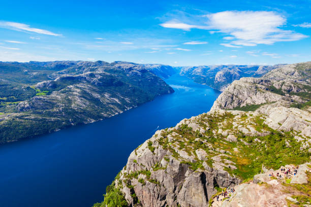 istock Lysefjord near Preikestolen, Norway 1254423331
