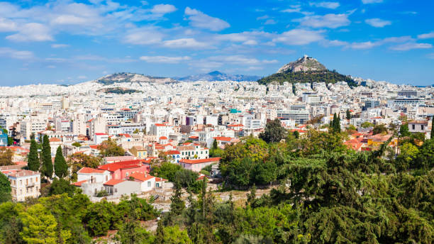 istock Mount Lycabettus in Athens 1254423342