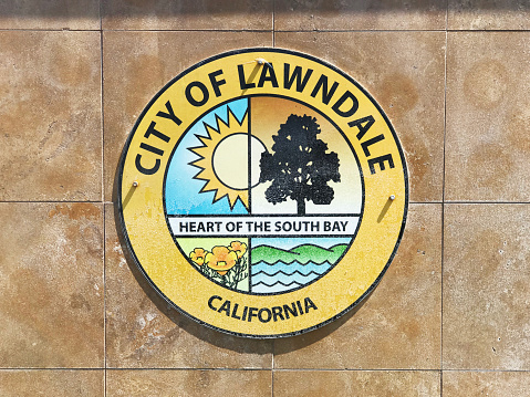 City of Lawndale California Public Welcome Sign