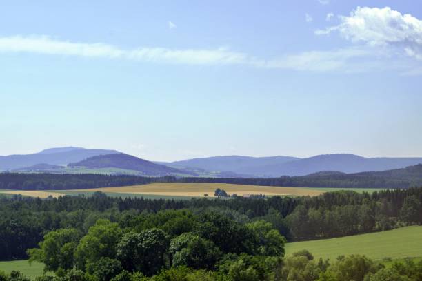 istock Panorama view in the Zittau mountains 1254428585