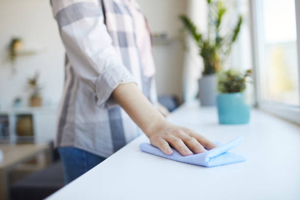 istock Woman cleaning the room 1254428626