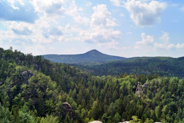 istock Panorama view in the Zittau mountains 1254428657