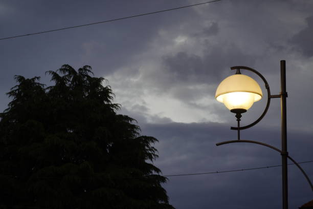 istock Street lamp by night 1254432002