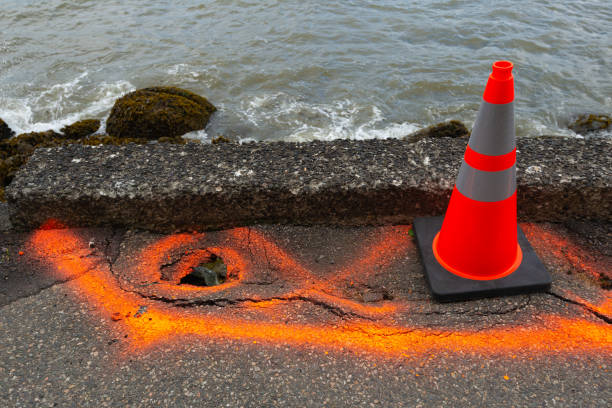 Sinkhole Stock Photo