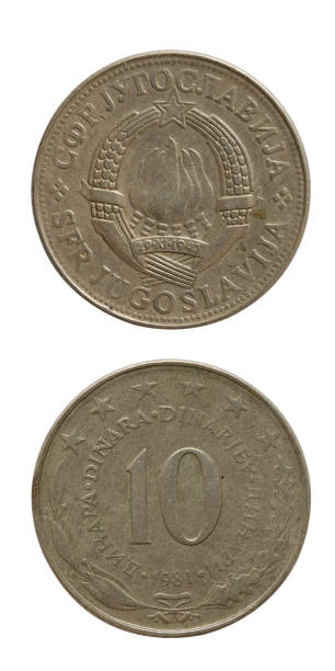 istock Old Yugoslavian 10 Dinara coin from 1981 1254441722
