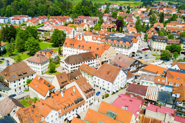 istock Fussen town aerial view 1254444364