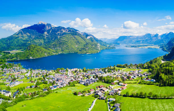 istock St. Gilgen aerial view 1254444387