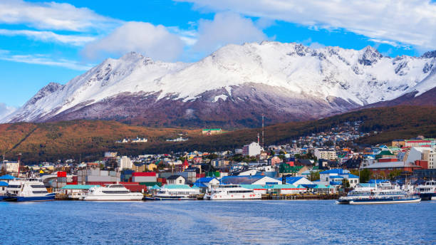 istock Ushuaia aerial view, Argentina 1254444438