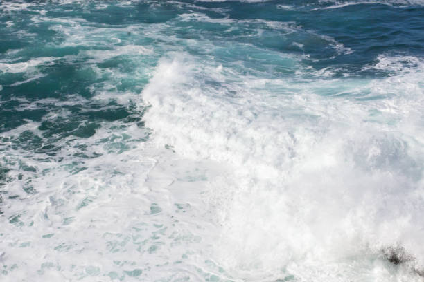 istock Foamy waves on the turquoise sea 1254446000