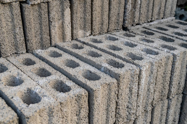 istock stacks of gray concrete blocks on the ground 1254450632