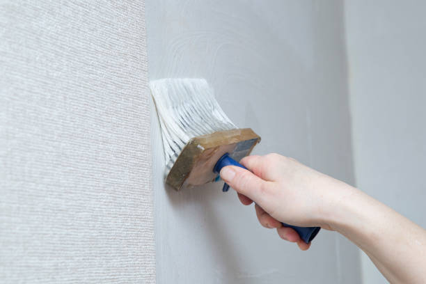 istock We glue Wallpaper at home with our own hands. 1254450657