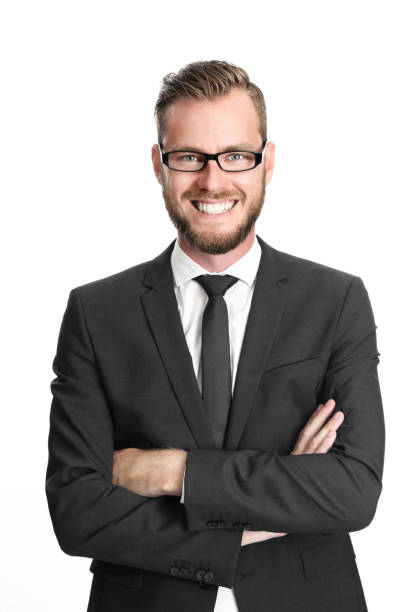 매력적인 사업가 에 안경 - scandinavian men glasses shirt 뉴스 사진 이미지