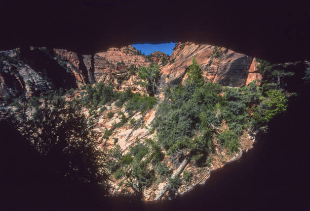Zion National Park - Tunnel Window View - 1998