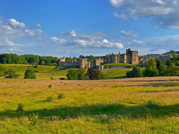 Alnwick Castle, England stock photo