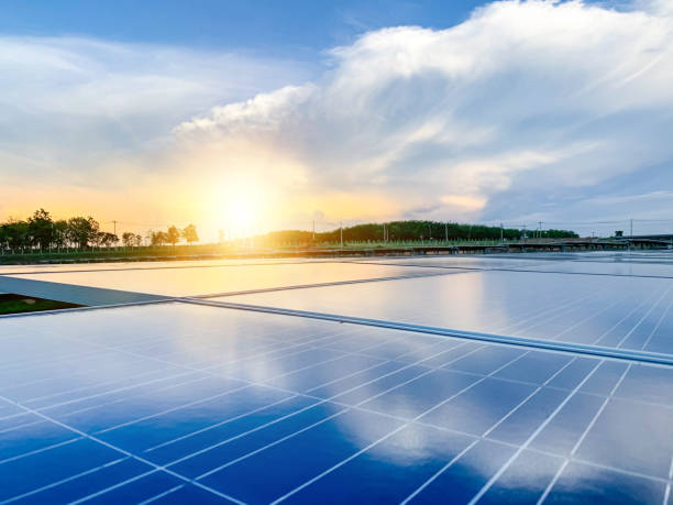 istock Solar plant(solar cell) with the cloud on sky, hot climate causes increased power production, Alternative energy to conserve the world's energy, Photovoltaic module idea for clean energy production 1254482623