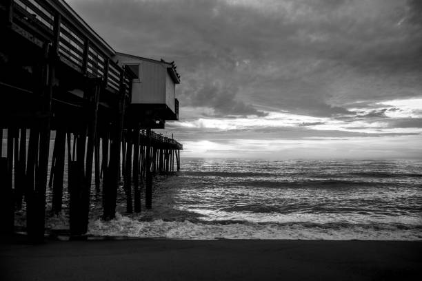 istock Sunrise at pier in Kitty Hawk Outer Banks North Carolina 1254485545