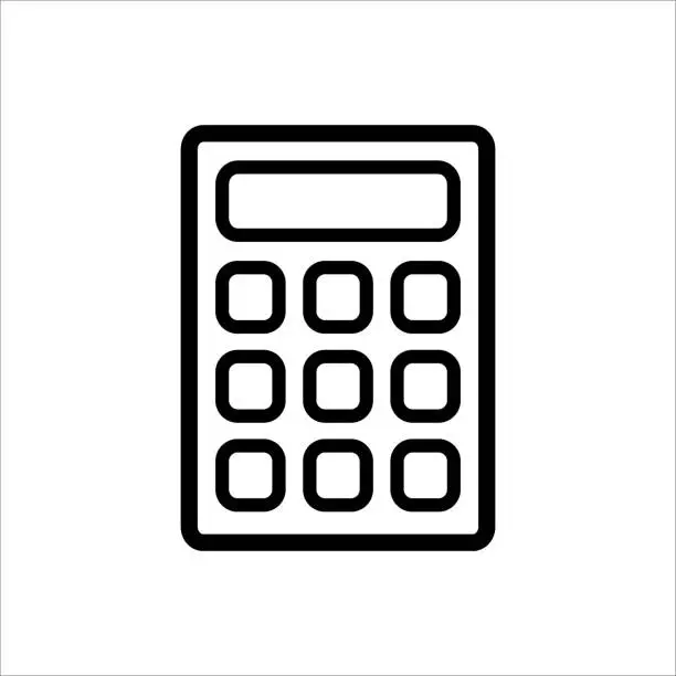 Vector illustration of calculator