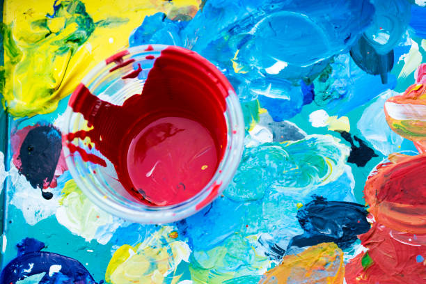 istock Painters palette . The artist's palette 1254497945