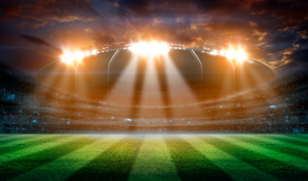 istock stadium in lights and flashes 3d. 1254499356