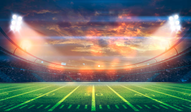 istock american football stadium 3D rendering. 1254501315