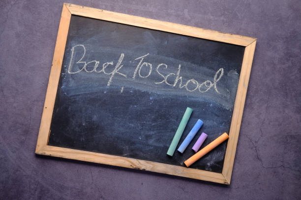 istock back to school concept with colorful chalk and chalkboard on black background 1254507187