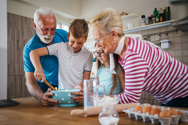 istock Preparing cookies with grandparents 1254512415