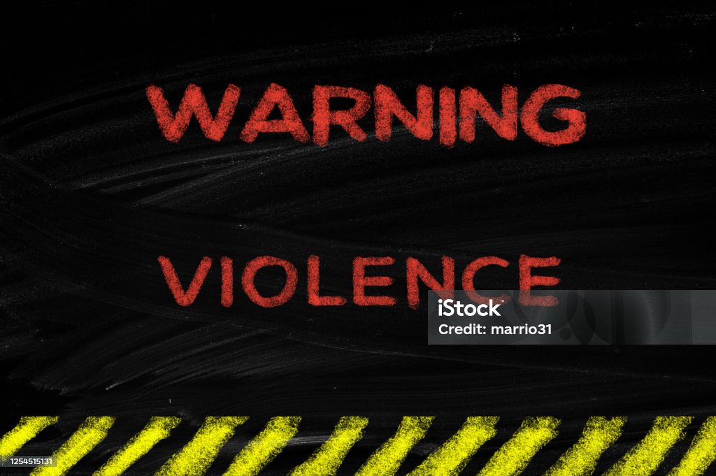 Aggression Alert Sign Warning Sign Violence Stock Photo - Download Image Now - Abuse ...