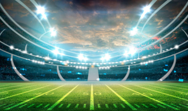 istock American Soccer Stadium, 3d rendering 1254515643
