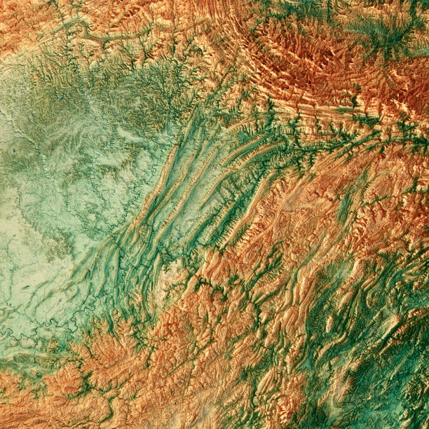 istock Chongqing China 3D Render Topographic Map Color 1254516488