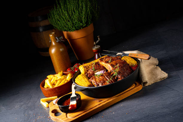 istock Rustic spare ribs from the oven 1254517797