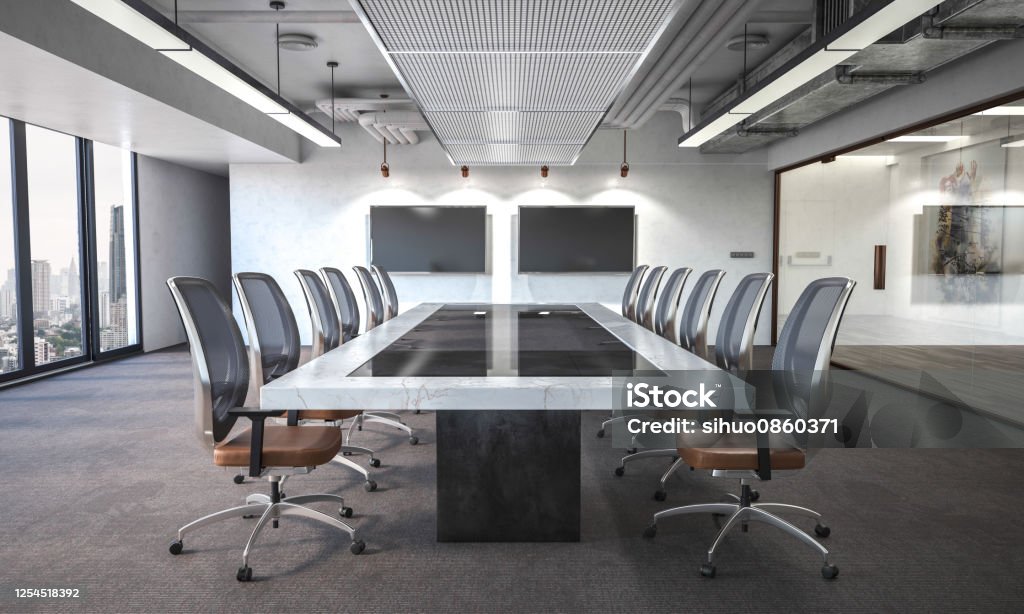 Modern board room Meeting Room Stock Photo