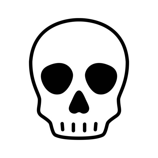 Skull Icon Vector Halloween Logo Pirate Symbol Bone Ghost Head Cartoon  Character Illustration Doodle Design Stock Illustration - Download Image  Now - iStock