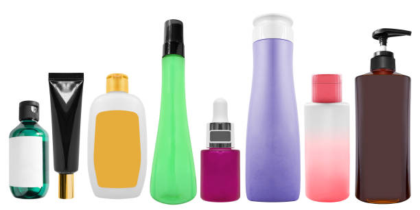 istock Collection of cosmetic bottles 1254520493