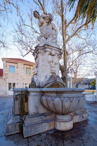 istock fountain with sculptures in Dubrovnik,  Croatia. 1254529171