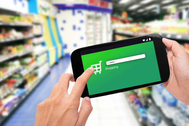 istock mobile phone at supermarket 1254530508