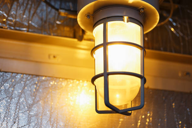 Light in a Cabin From Low Angle VIew.