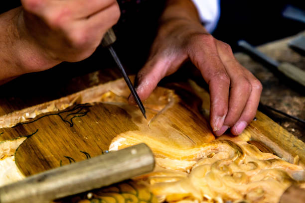 istock Woodworking in Bhutan 1254534236