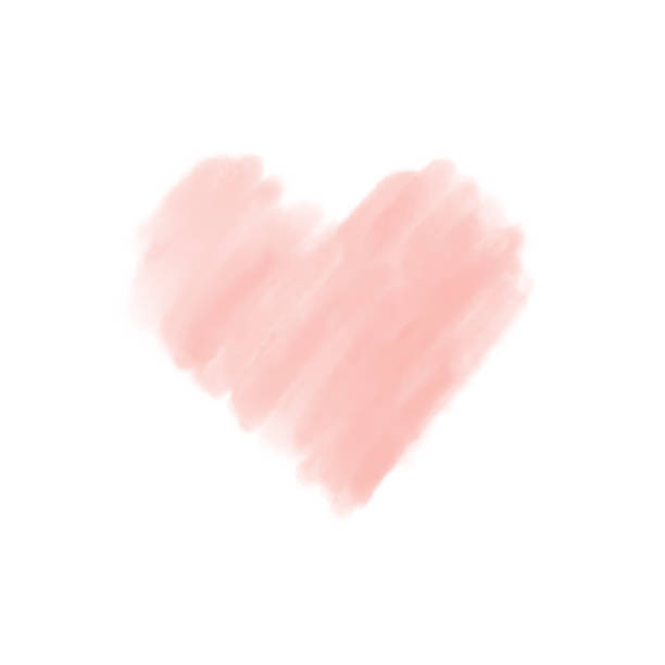 "LOVE" painting with brush over white background - Image, hand drawn design for Valentine's day web icon, symbol, sign, romantic wedding, love card stock photo