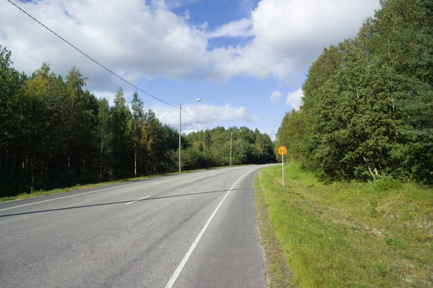 istock Road scene, Finland 1254535391