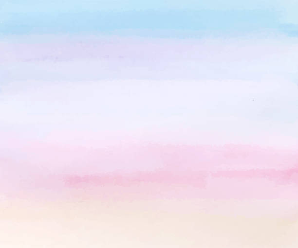 illustrations, cliparts, dessins animés et icônes de fond simple d’aquarelle de ciel - sky watercolour paints watercolor painting cloud