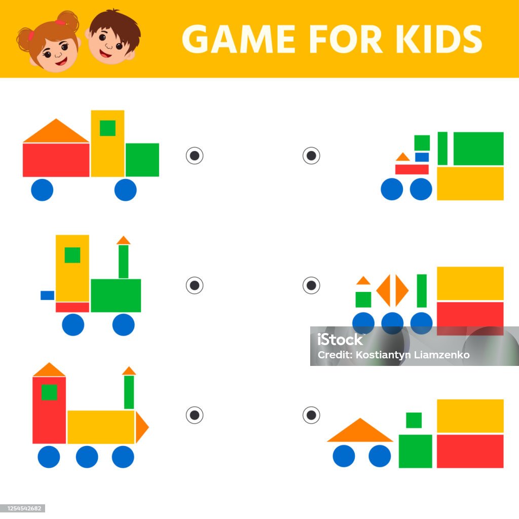 jogo de lógica educacional para crianças. desenvolvimento da
