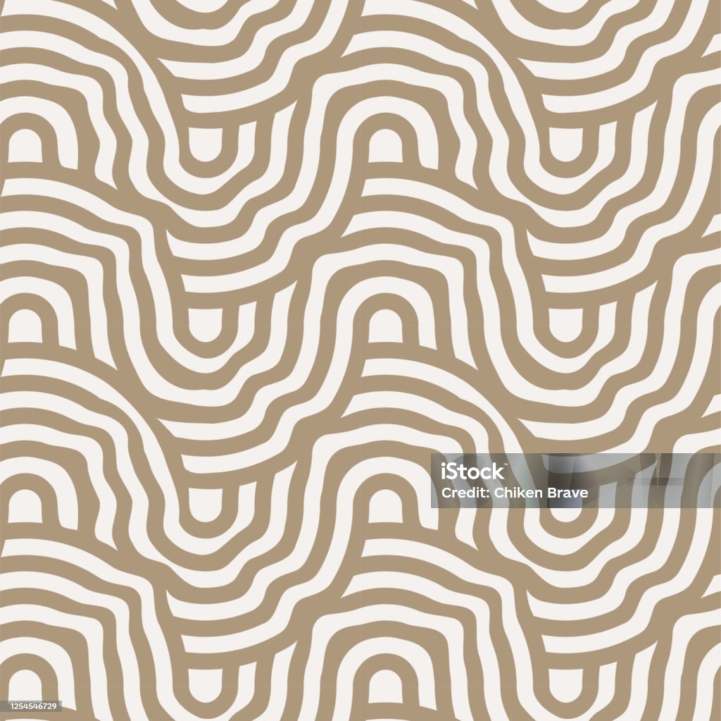 Continuous Line Graphic Wavy Design Pattern Repeat Ornate Vector Plexus ...