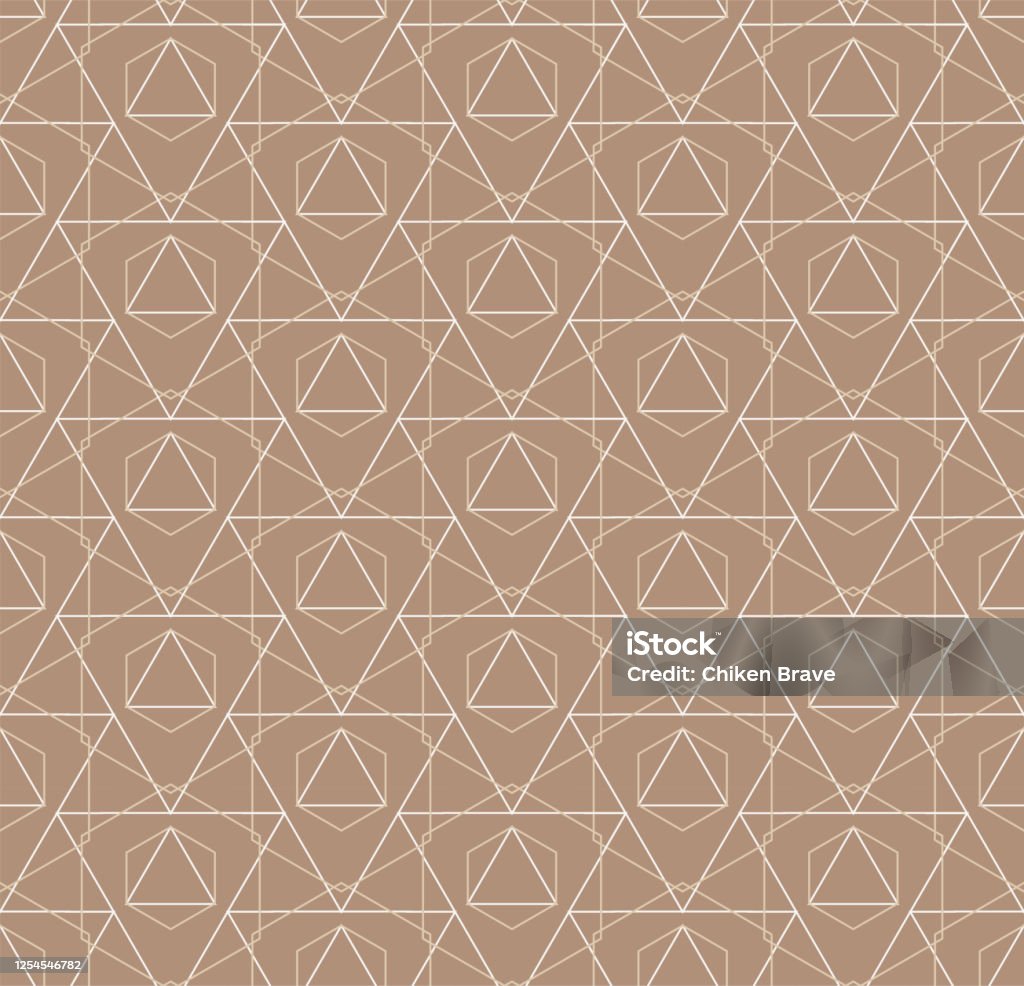 Polygon Geo Pattern Seamless Tileable Vector Polygon Textile Pattern Continuous Retro ...