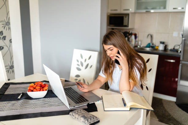 istock Dissatisfied female customer calling customer service so she can apply complaint 1254549976