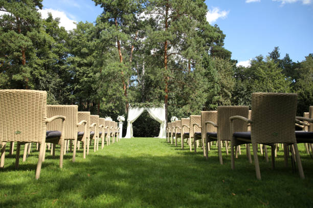 istock wedding arch for the away ceremony 1254555408