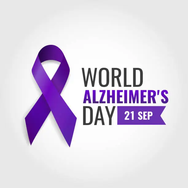 Vector illustration of Alzheimer's Day