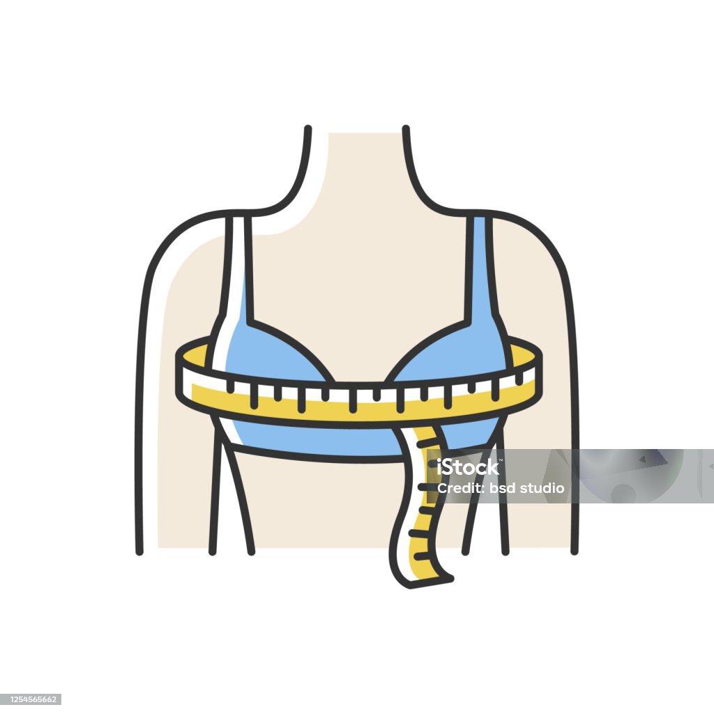 Bust Circumference Rgb Color Icon Female Upper Body Measurements Tailoring  Parameters Bust Width Specification For Bespoke Clothing Isolated Vector  Illustration Stock Illustration - Download Image Now - iStock