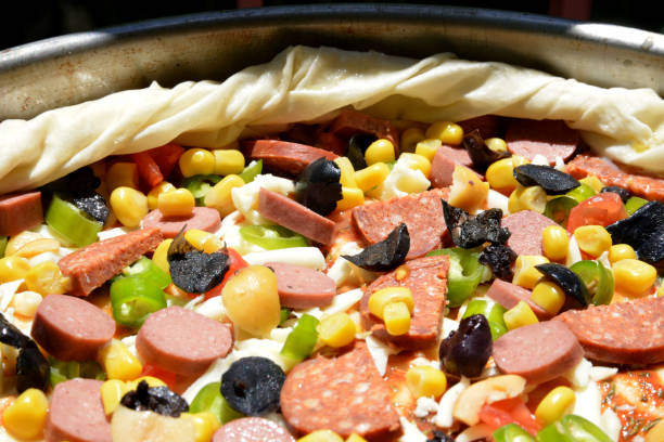 istock homemade close-up of mixed pizza 1254565897
